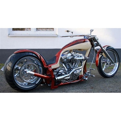 2-INTO-1 CUSTOM EXHAUST PIPES HARLEY-DAVIDSON BIG TWINS 84 - 06 SOFTTAIL AND CUSTOMS