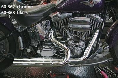 CHROME Competition Exhaust System for Harley Softail Models 1986-2011