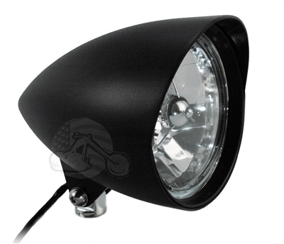 Black 5 Â¾â€ Tri Bar Cobra Billet Headlight