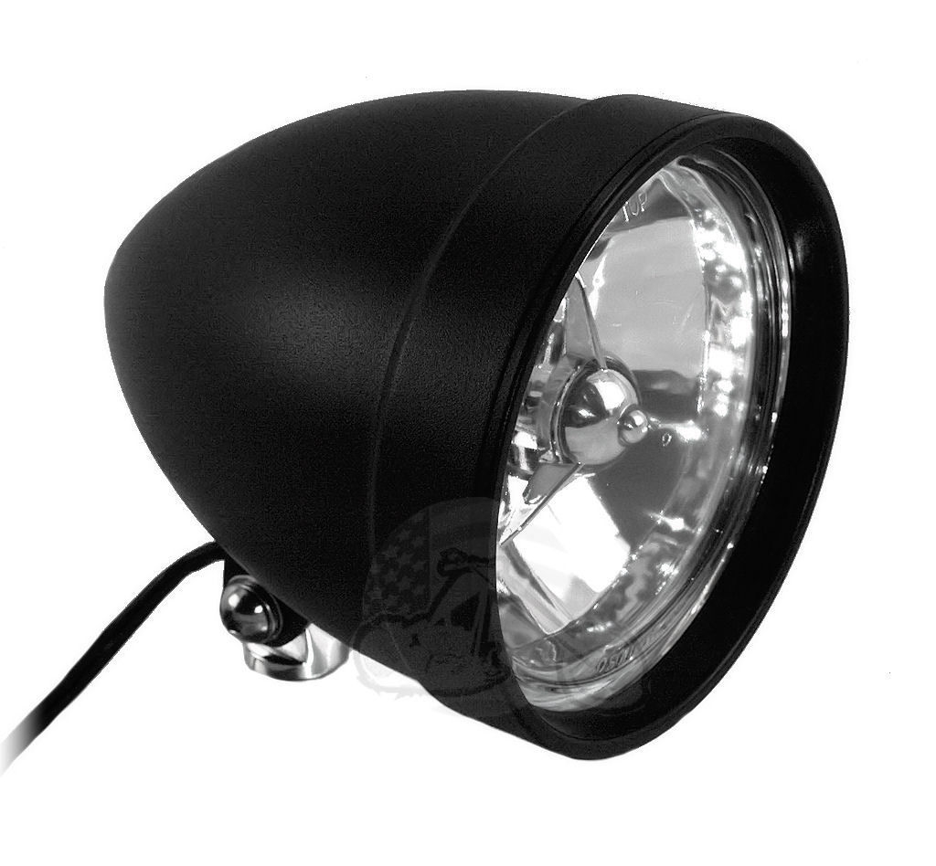 5-3/4" Billet Headlight Amber Light Driving Hi/Lo Beam Head Lamp Fits Choppers 