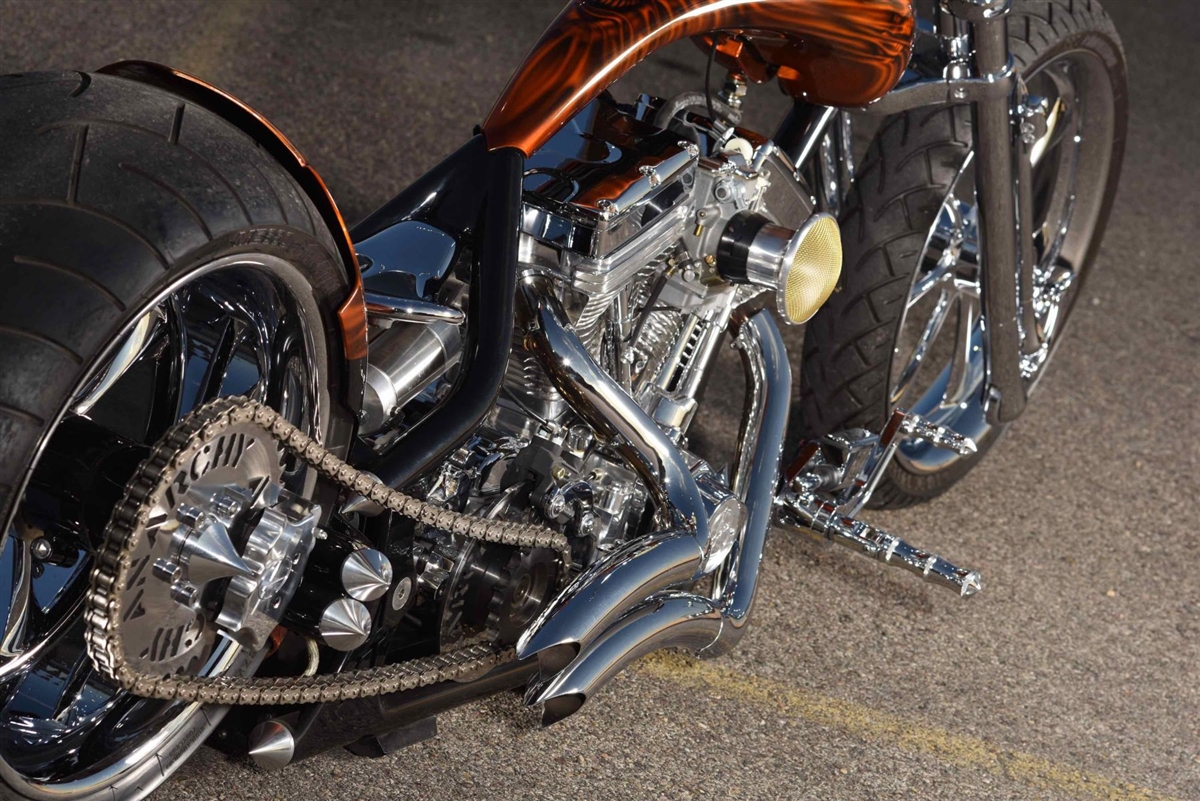ACCESSORIESHD BIG RADIUS STYLE Chrome Exhaust Pipes Right Side Drive RSD Harley Chopper Bobber Custom