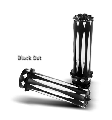 XTREME MACHINE V CUT Motorcycle Grips THROTTLE BY WIRE